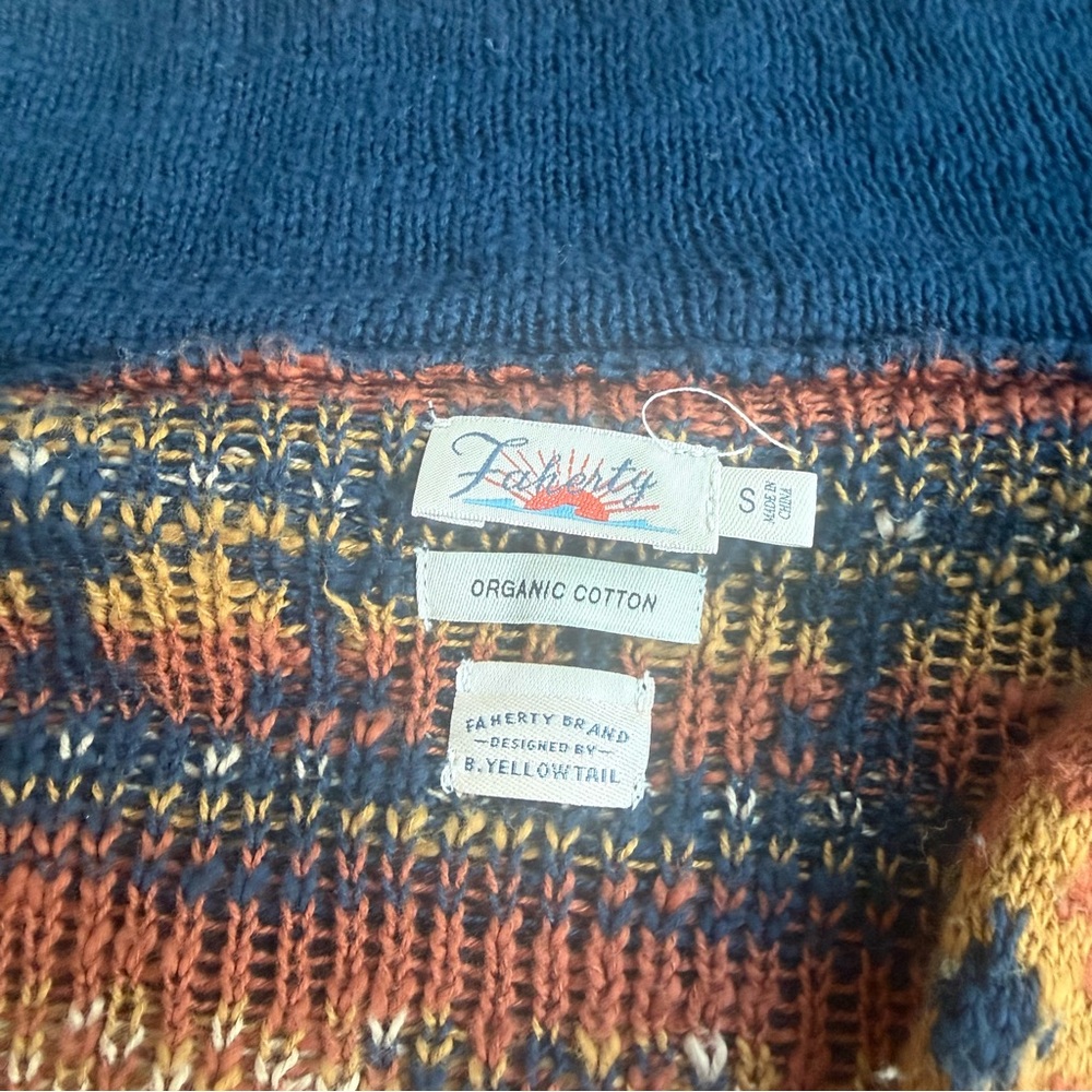 Faherty x B.YELLOWTAIL Women's Lodge Cardigan - Picture 6 of 9